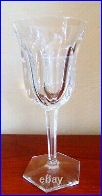 6 Verres A Vin Cristal De Baccarat Modele Malmaison Signe H 17,2 CM