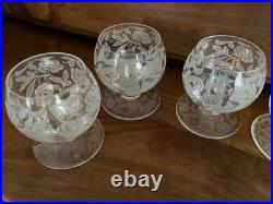 6 Verres Baccarat Modèle Fontenay Années 30