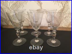 6 Verres Cristal de Baccarat
