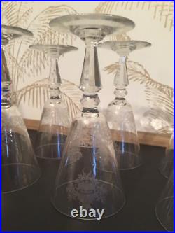 6 Verres Cristal de Baccarat