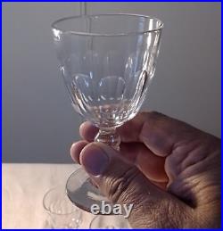 6 Verres EN CRISTAL DE BACCARAT MODELE CLERMONT A CÔTES PLATES XIX ème 6 Verres EN CRISTAL DE BACCARAT MODELE CLERMONT A CÔTES PLATES XIX ème