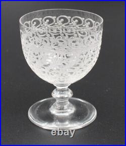 6 Verres En Cristal De Baccarat Modele Rohan H = 7.5 CM