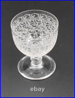 6 Verres En Cristal De Baccarat Modele Rohan H = 7.5 CM