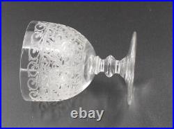 6 Verres En Cristal De Baccarat Modele Rohan H = 7.5 CM