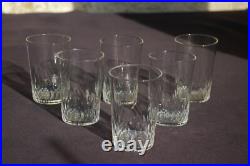6 Verres Gobelet en Cristal de Baccarat modèle Richelieu H 7,9cm 6 Verres Gobelet en Cristal de Baccarat modèle Richelieu H 7,9cm