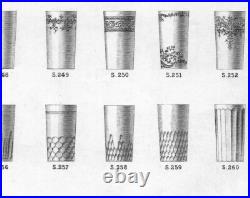 6 Verres Gobelet en Cristal de Baccarat modèle Richelieu H 7,9cm 6 Verres Gobelet en Cristal de Baccarat modèle Richelieu H 7,9cm