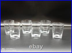6 Verres Gobelets Whisky, Thé, Vin en Cristal de BACCARAT modèle Perfection, H8,7cm