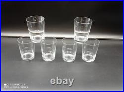 6 Verres Gobelets Whisky, Thé, Vin en Cristal de BACCARAT modèle Perfection, H8,7cm