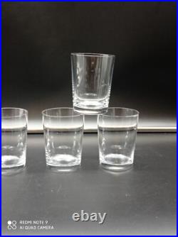 6 Verres Gobelets Whisky, Thé, Vin en Cristal de BACCARAT modèle Perfection, H8,7cm