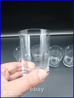 6 Verres Gobelets Whisky, Thé, Vin en Cristal de BACCARAT modèle Perfection, H8,7cm