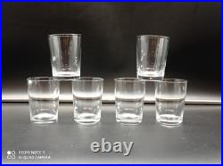 6 Verres Gobelets Whisky, Thé, Vin en Cristal de BACCARAT modèle Perfection, H8,7cm