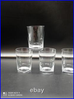 6 Verres Gobelets Whisky, Thé, Vin en Cristal de BACCARAT modèle Perfection, H8,7cm