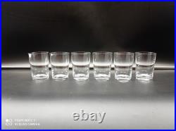 6 Verres Gobelets Whisky, Thé, Vin en Cristal de BACCARAT modèle Perfection, H8,7cm