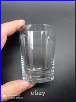 6 Verres Gobelets Whisky, Thé, Vin en Cristal de BACCARAT modèle Perfection, H8,7cm