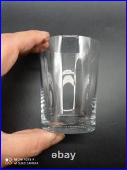 6 Verres Gobelets Whisky, Thé, Vin en Cristal de BACCARAT modèle Perfection, H8,7cm