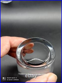 6 Verres Gobelets Whisky, Thé, Vin en Cristal de BACCARAT modèle Perfection, H8,7cm