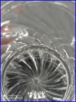 6 Verres Gobelets en Cristal de BACCARAT modèle BAMBOU TORS, H 8 cm, signé