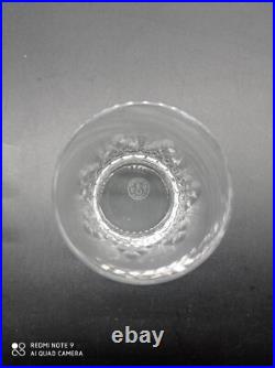 6 Verres Gobelets en Cristal de BACCARAT modèle Richelieu, H 8 cm, signé