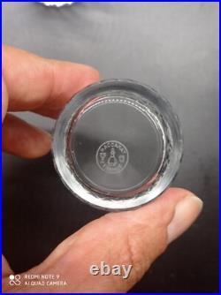 6 Verres Gobelets en Cristal de BACCARAT modèle Richelieu, H 8 cm, signé