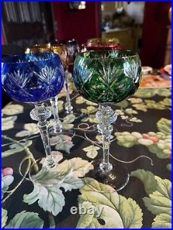 6 Verres Vins Roemer Cristal double # Baccarat St Louis Bohème WMF Vintage