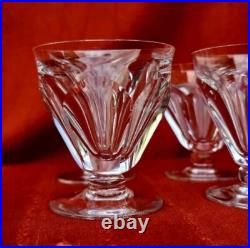 6 Verres à Vin Blanc BACCARAT Cristal Modèle Talleyrand 8,5 cm Apéritif Eau