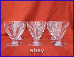 6 Verres à Vin Blanc BACCARAT Cristal Modèle Talleyrand 8,5 cm Apéritif Eau