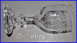 6 Verres à Vin Blanc Cristal de Baccarat Décor Guirlande et Fleur