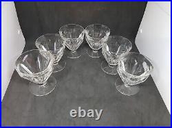 6 Verres à Vin Blanc signés BACCARAT, Modèle Talleyrand. N° 2