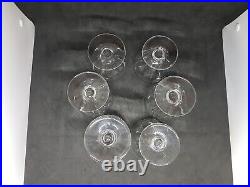6 Verres à Vin Blanc signés BACCARAT, Modèle Talleyrand. N° 2