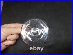 6 Verres à Vin Blanc signés BACCARAT, Modèle Talleyrand. N° 2