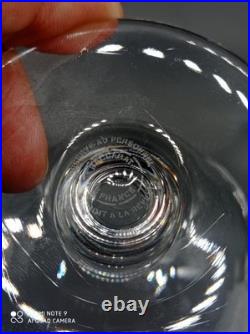 6 Verres à Vin Rouge en Cristal de BACCARAT modèle ROHAN UNI, signé, H 10 cm