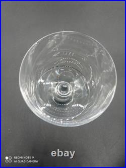 6 Verres à Vin Rouge en Cristal de BACCARAT modèle ROHAN UNI, signé, H 10 cm