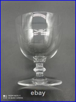 6 Verres à Vin Rouge en Cristal de BACCARAT modèle ROHAN UNI, signé, H 10 cm
