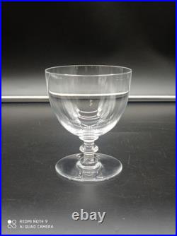 6 Verres à Vin Rouge en Cristal de BACCARAT modèle ROHAN UNI, signé, H 10 cm