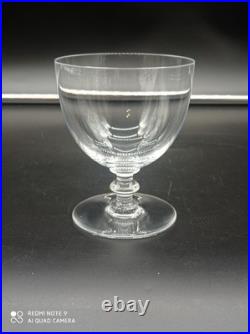 6 Verres à Vin Rouge en Cristal de BACCARAT modèle ROHAN UNI, signé, H 10 cm