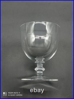 6 Verres à Vin Rouge en Cristal de BACCARAT modèle ROHAN UNI, signé, H 10 cm