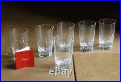 6 Verres à Whisky modèle Cassino (Rare) 13 Cm Tbe cristal Baccarat