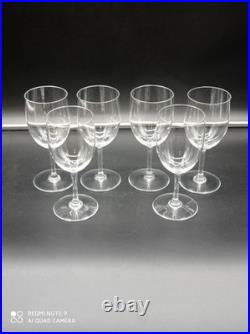 6 Verres à vin Rouge en Cristal de BACCARAT modèle PERFECTION 15,5 cm, signé