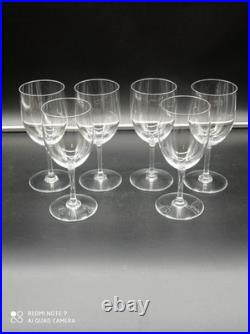 6 Verres à vin Rouge en Cristal de BACCARAT modèle PERFECTION 15,5 cm, signé