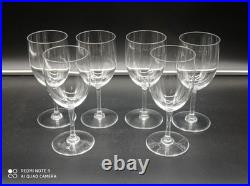 6 Verres à vin Rouge en Cristal de BACCARAT modèle PERFECTION 15,5 cm, signé