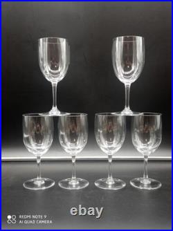 6 Verres à vin Rouge en Cristal de BACCARAT modèle PERFECTION 15,5 cm, signé
