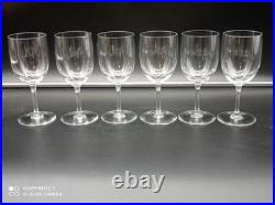 6 Verres à vin Rouge en Cristal de BACCARAT modèle PERFECTION 15,5 cm, signé