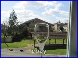 6 Verres à vin blanc en cristal de baccarat du modèle Saint Rémy