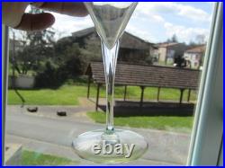 6 Verres à vin blanc en cristal de baccarat du modèle Saint Rémy