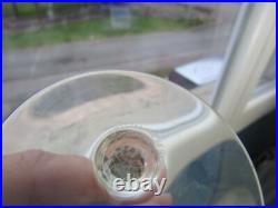 6 Verres à vin blanc en cristal de baccarat du modèle Saint Rémy