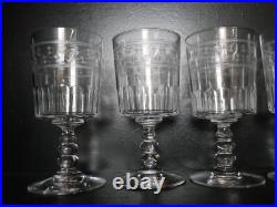 6 anciens verres à EAU cristal gravé Baccarat gravure 4770 étoiles fleur 15 cm 6 anciens verres à EAU cristal gravé Baccarat gravure 4770 étoiles fleur 15 cm