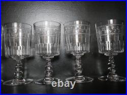 6 anciens verres à EAU cristal gravé Baccarat gravure 4770 étoiles fleur 15 cm 6 anciens verres à EAU cristal gravé Baccarat gravure 4770 étoiles fleur 15 cm