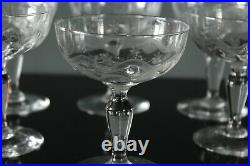 6 coupe à champagne de la verrerie de Portieux modèle Emma H 12 cm