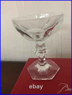 6 coupes à Champagne Harcourt en cristal de Baccarat (lot de 6 verres)