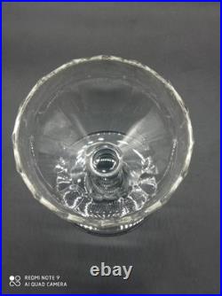 6 coupes à Champagne en Cristal de BACCARAT côtes plates, signées